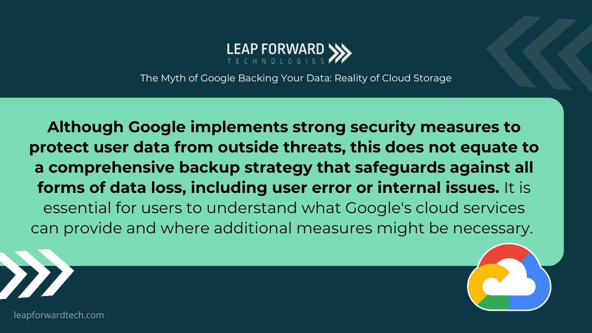Users should understand what Google Cloud Services can provide