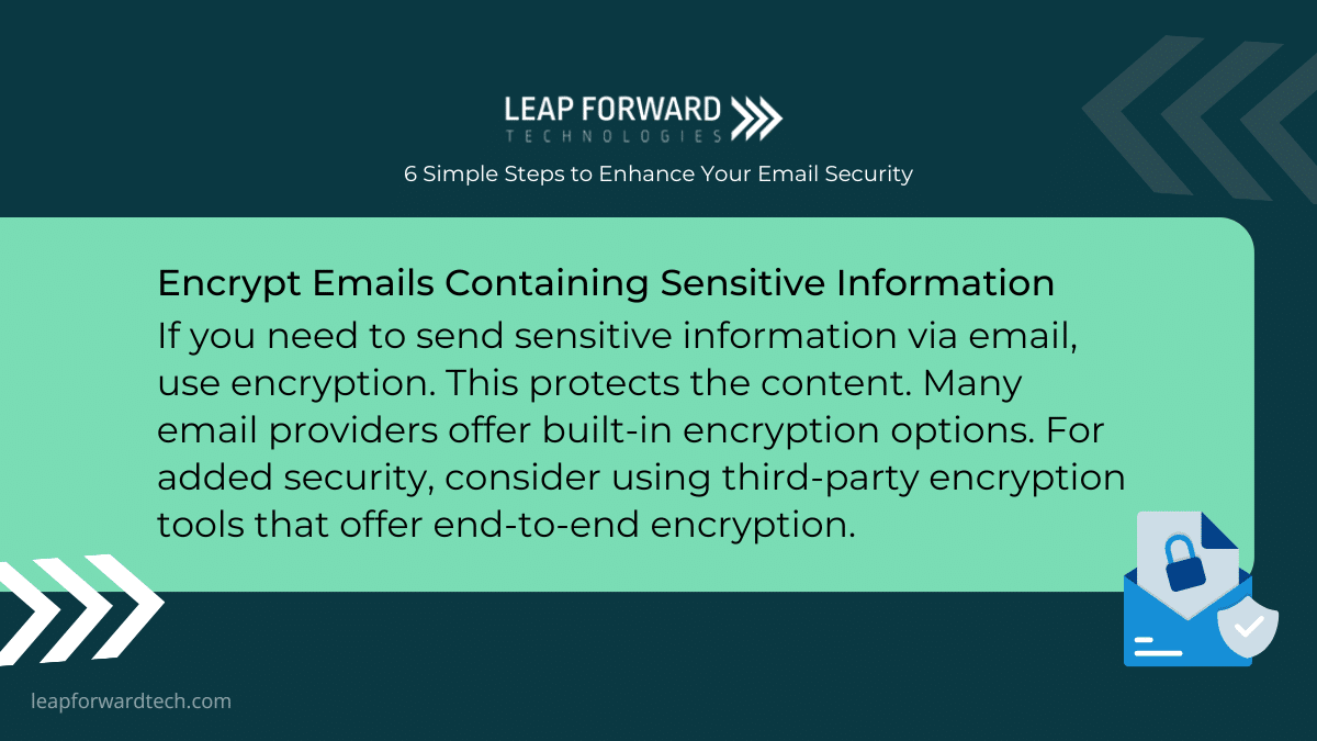 Encrypt Emails Containing Sensitive Information